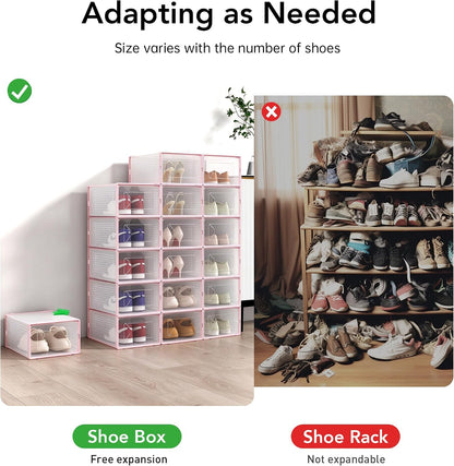 Foluck Caja organizadora de almacenamiento de zapatos, tamaño XL |...