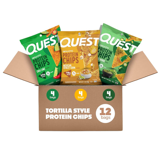 Quest Nutrition Tortilla Style Protein Chips, paquete variado South...