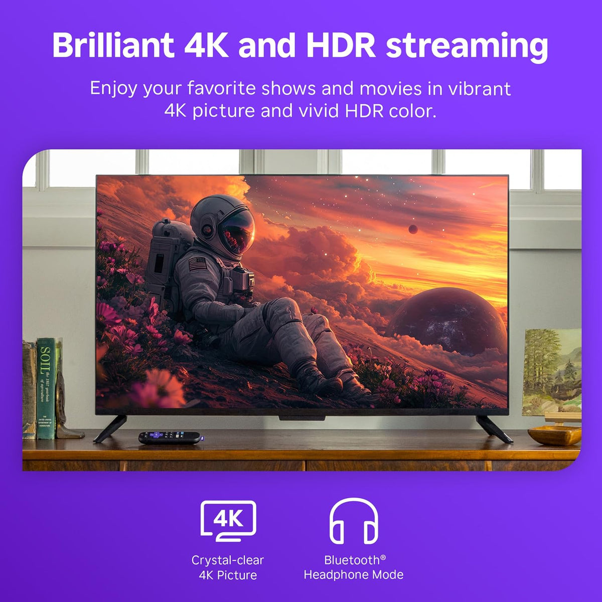 Roku Streaming Stick Plus con control remoto por voz - 4K y HDR10+...