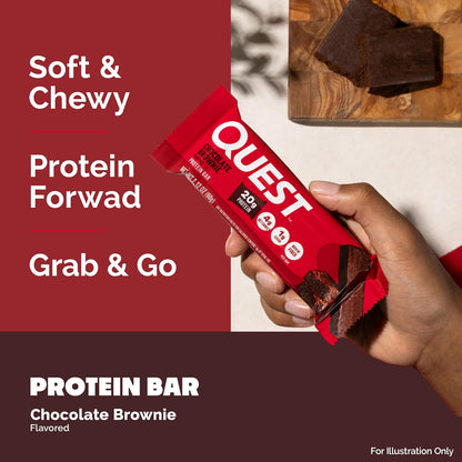 Barras de proteína brownie de chocolate, alta proteína, baja en car...