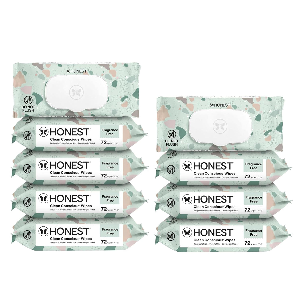 The Honest Company Toallitas multiusos para bebés, Geo Mood, 648 un...
