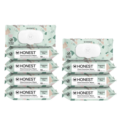 The Honest Company Toallitas multiusos para bebés, Geo Mood, 648 un...