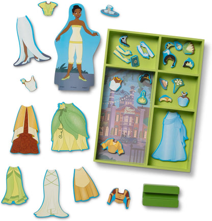 Melissa &amp; Doug Disney Princess Tiana - Juego de muñeca magnétic...