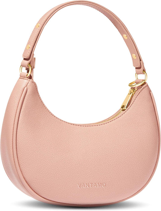 Bolsos Vantamo para mujer con forma de media luna con protección RF...
