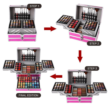 Set de regalo de maquillaje para mujeres y niñas, kit de maquillaje...