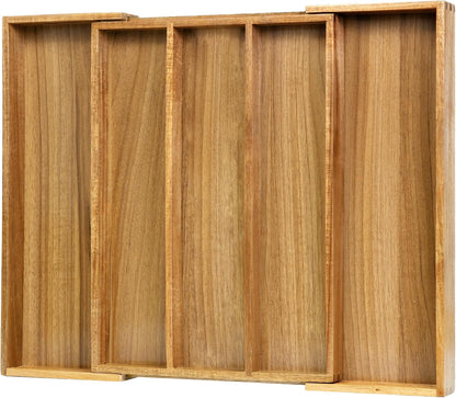 VaeFae Organizador de Cubiertos de Cocina de Acacia, Organizador de...