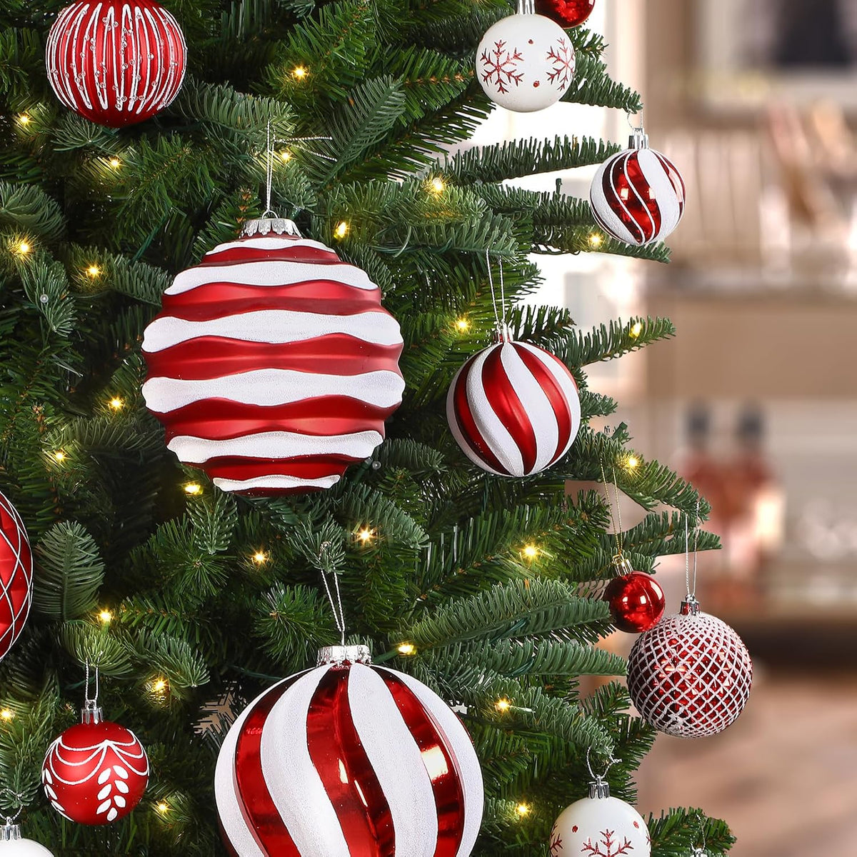 Alupssuc Bolas de Navidad grandes de 6 pulgadas\/5.906 in, 4 unidad...