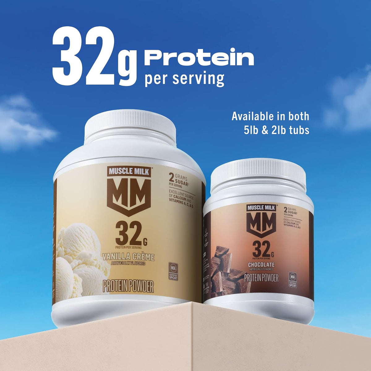 Muscle Milk Polvo de Proteína Genuine, Crema de Banano, 1.93 Libras...
