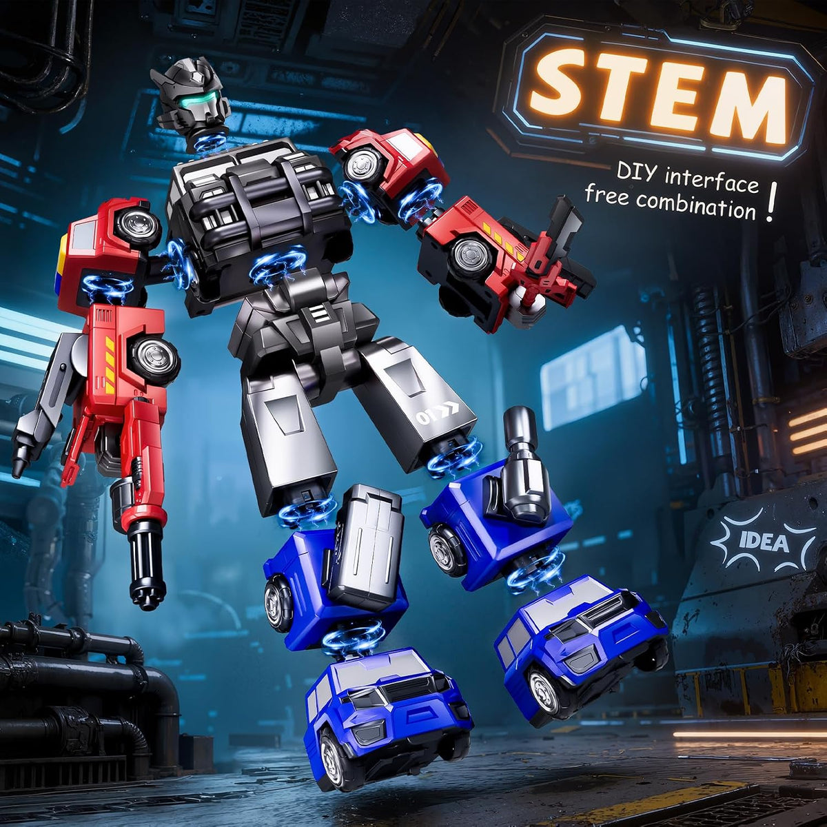 Transform Robot Toys para niños de 4 a 6 años, juguete de construcc...