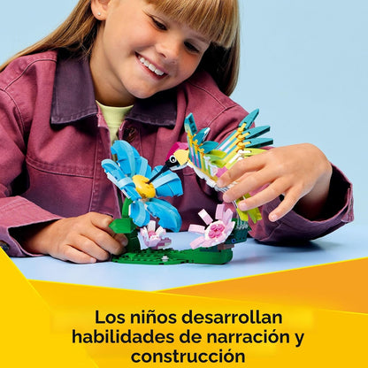 LEGO Creator 3 en 1 Animales salvajes: Colibrí colorido 31384 | Jug...