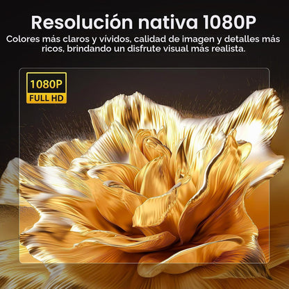 HAPPRUN Proyector Bluetooth Nativo 1080P - Estándar | Native 1080P...