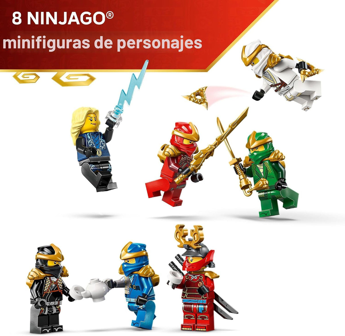 LEGO NINJAGO - Pantalla de personajes ninja 15 aniversario 71866 |...