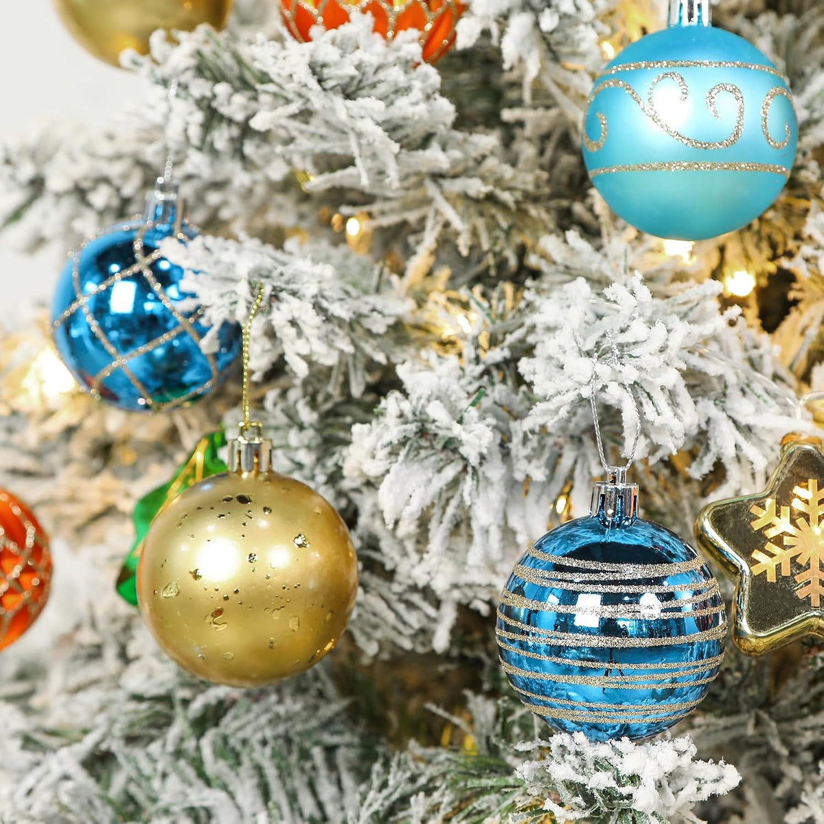 SHareconn - 30 bolas de árbol de Navidad de 2.36 pulgadas, bolas de...