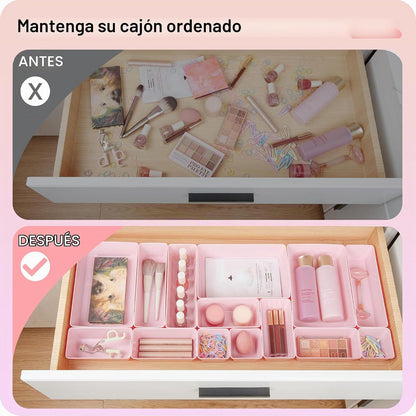 Vtopmart - Juego de 25 organizadores de cajones de plástico, 4 tama...