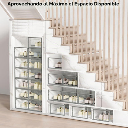 Foluck Caja de almacenamiento de zapatos, paquete de 15 organizador...