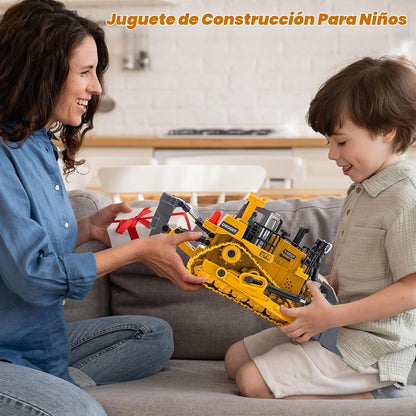 Juguetes teledirigidos de la niveladora, camiones de los vehículos...