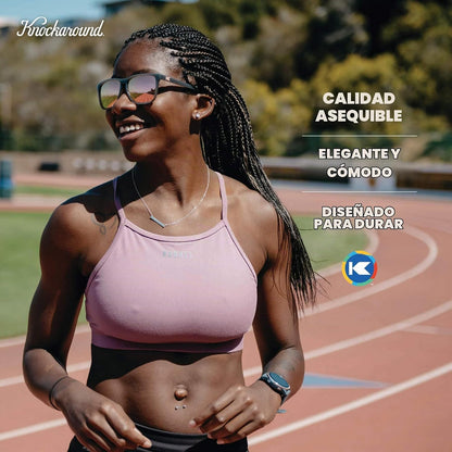 Knockaround Gafas de sol polarizadas cuadradas para hombres y mujer...