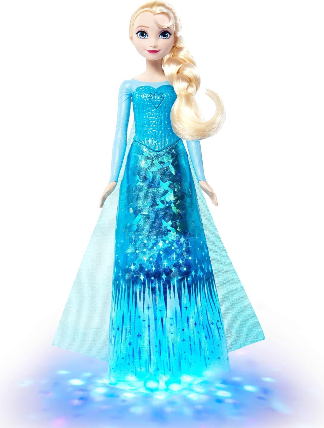 Mattel Muñeca Elsa cantante de Frozen de Disney con luces y música,...
