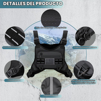 Muserise Bolsa de Pecho Deportiva Para Hombres y Mujeres, Resistent...