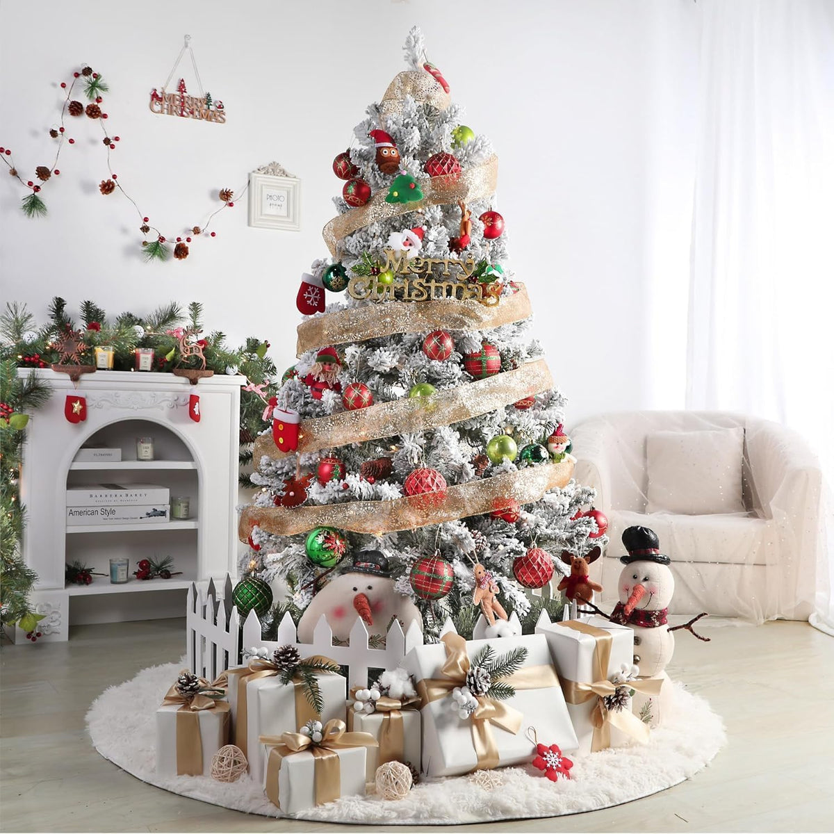 SHareconn - Bolas de árbol de Navidad, 30 unidades de 2.36 pulgadas...