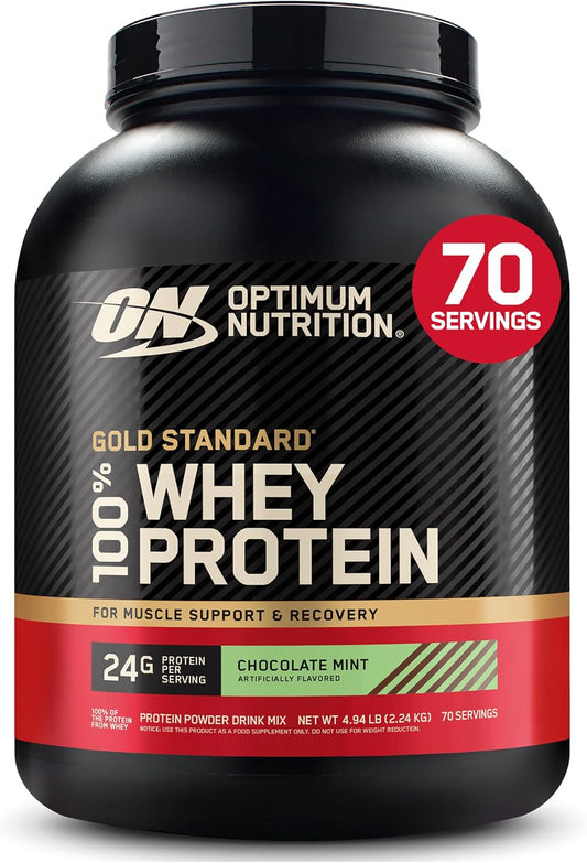 Optimum Nutrition Estándar dorado 100% Proteína de Suero de Leche e...
