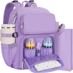 IBVIVIC Bolsa de pañales Mochila para pañales de gran capacidad, Pú...