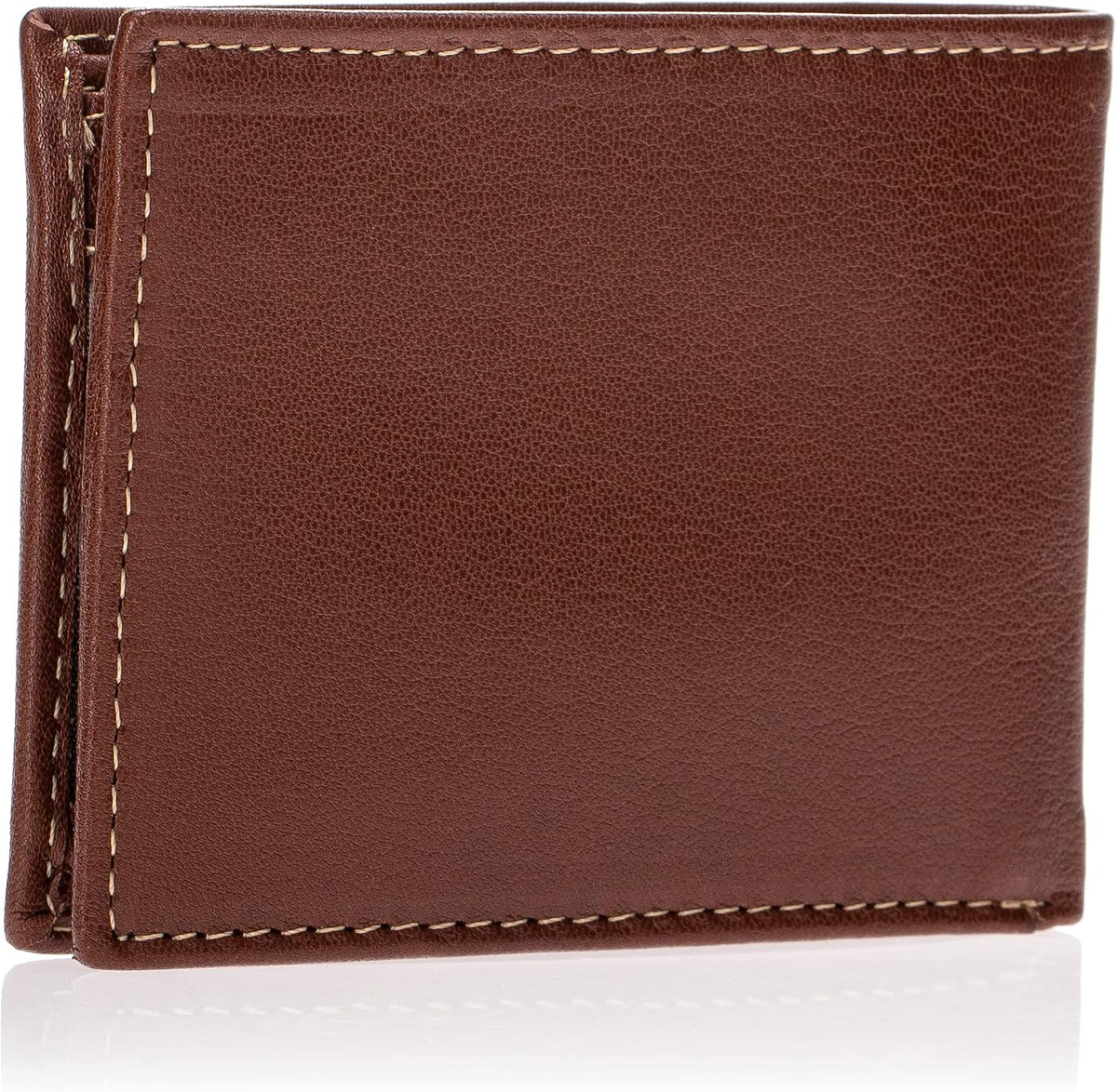 Timberland Billetera plegable de cuero para hombre, color coñac (Hu...