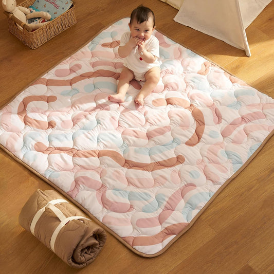 Momcozy Alfombra de juego para bebé para piso, alfombra gruesa de c...