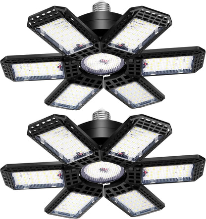 AUDLES Luces de garaje, paquete de 2, luces de garaje LED de techo...