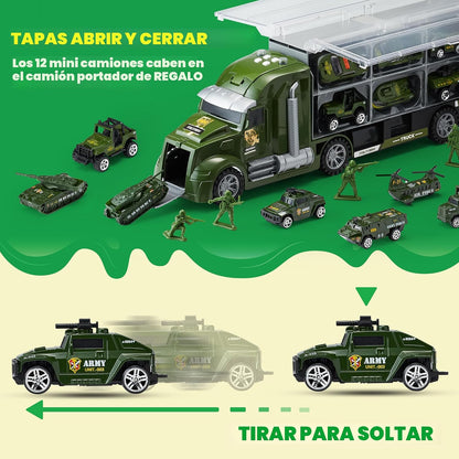 JOYIN - Camión militar 25 en 1 para niños a partir de 3 años, jugue...