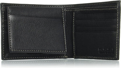 Timberland Billetera de cuero genuino con tarjetero de seguridad RF...