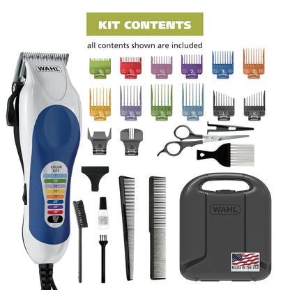 Juego de rasuradora de cabello completo Wahl Color Pro con accesori...