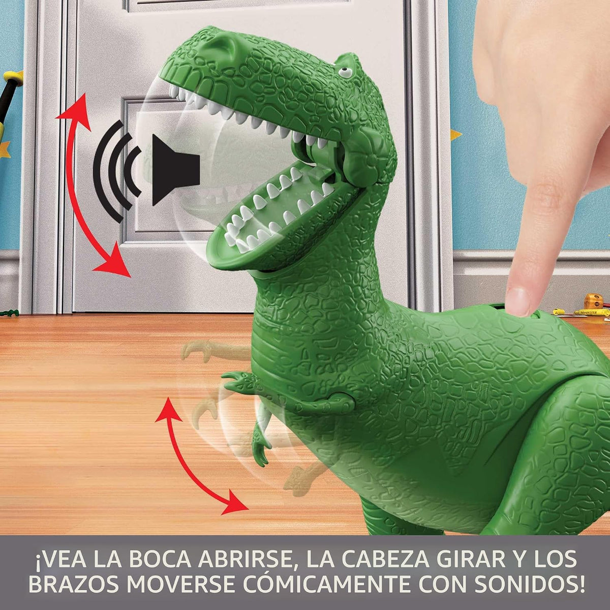 Disney y Pixar Toy Story Roarin' Laughs Rex | Figura de acción de d...