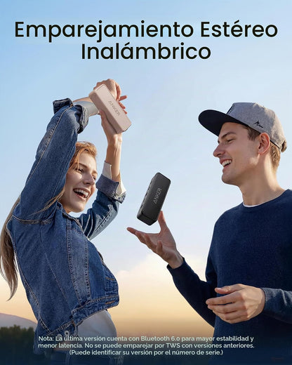 Anker Soundcore 2 Altavoz Bluetooth portátil, 24 horas de reproducc...