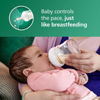 Philips Avent Biberones de vidrio natural, flujo lento, 4 onzas, si...