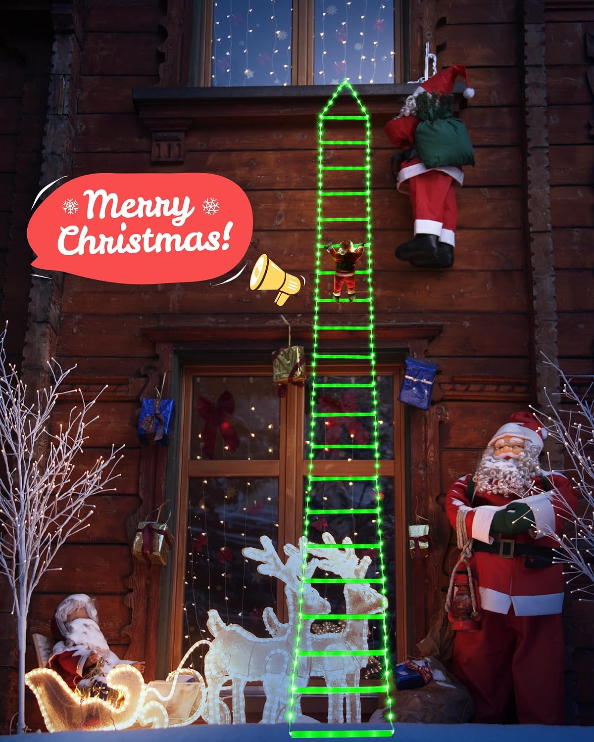 Toodour Luces LED de Navidad, luces decorativas de Navidad de 10 pi...