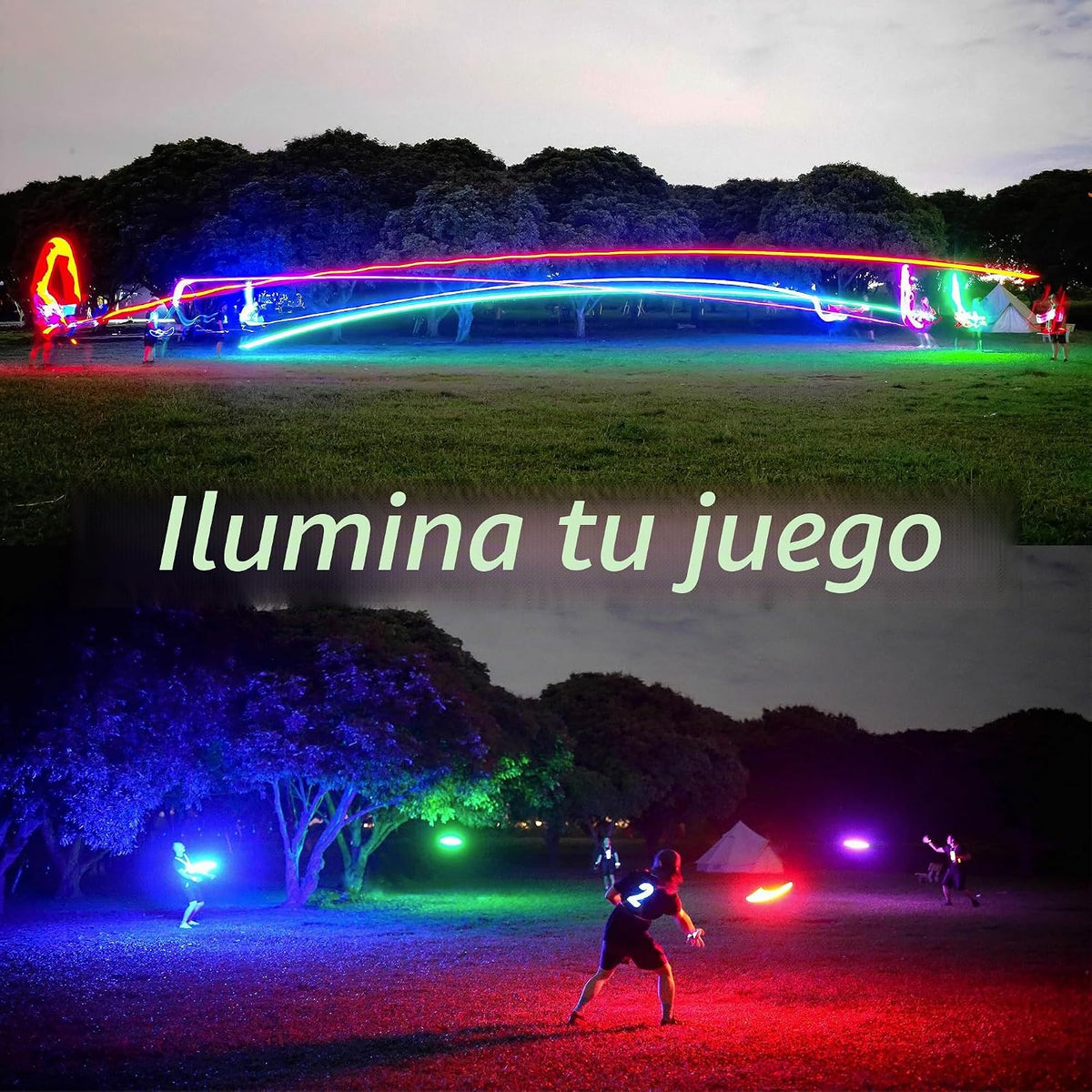 TOSY Disco volador: 16 millones de colores RGB o 36 LED, extremadam...