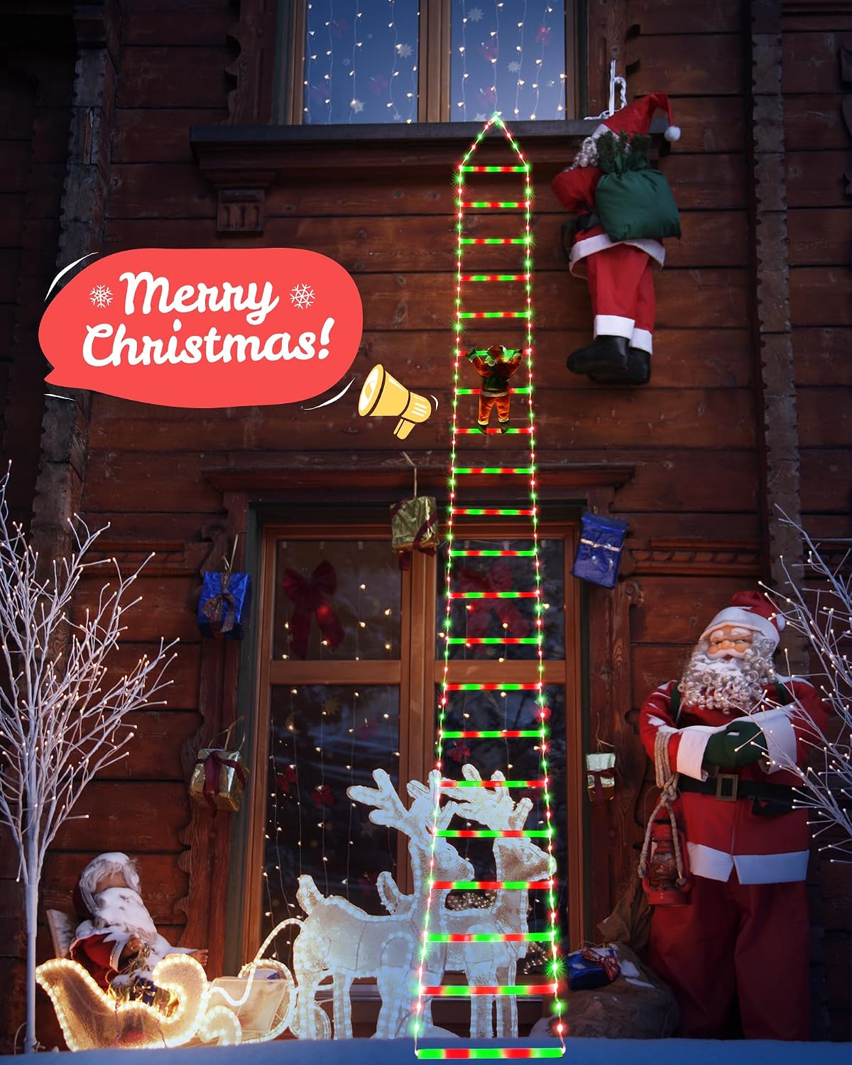 Toodour Luces LED de Navidad, luces decorativas de Navidad de 10 pi...