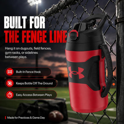 Under Armour Botella de agua aislada con asa y gancho para cerca, j...