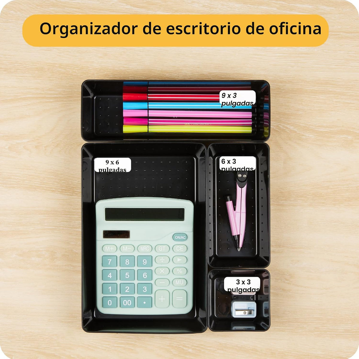 Vtopmart Paquete de 25 organizadores de cajones de plástico con | O...