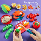 LAUGIGLE Comida de juego de simulación para cocina de niños, 78 pie...