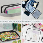 YOPCDJ Paquete de 3 fundas rígidas transparentes con cremallera, bo...