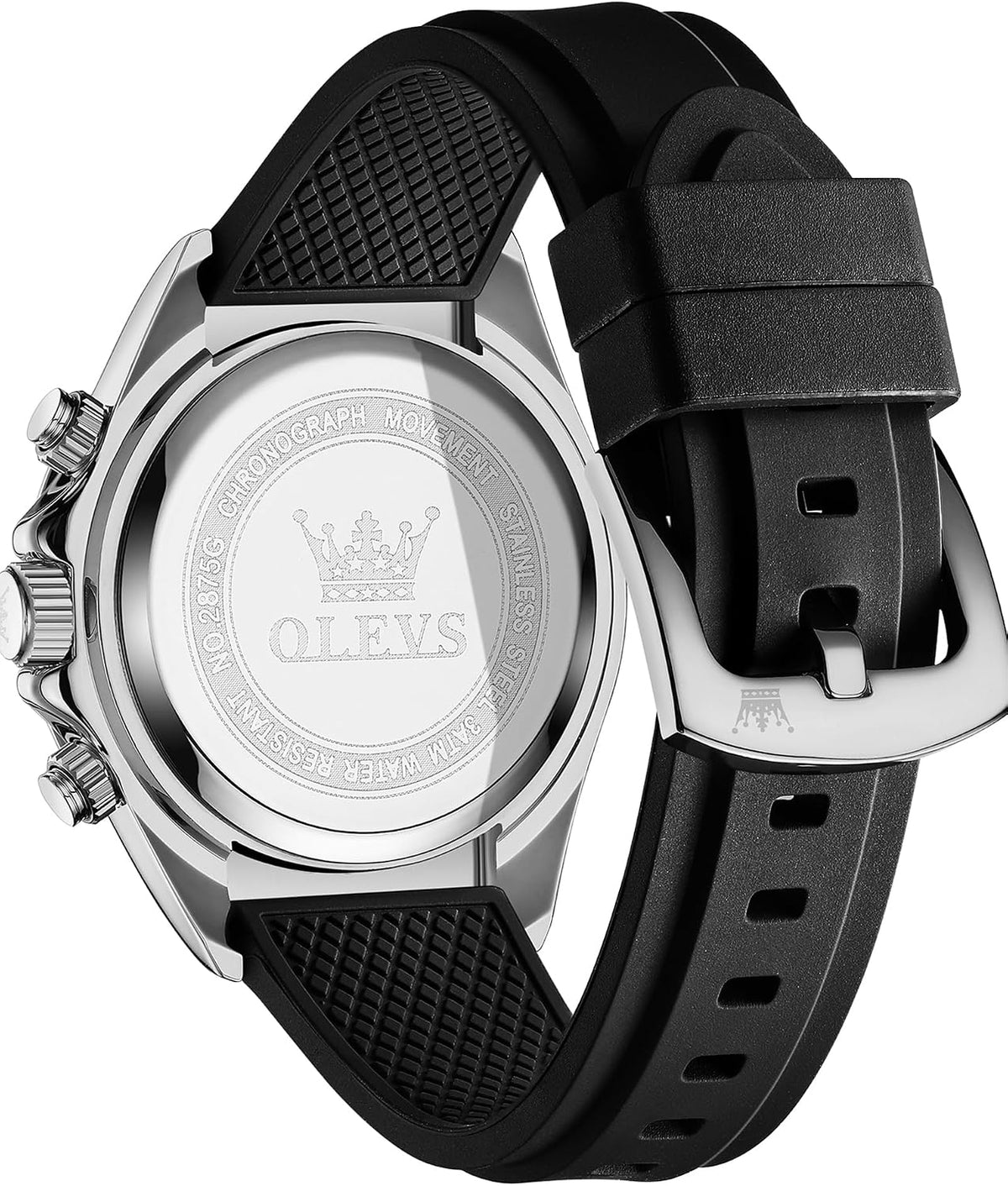 OLEVS Relojes de pulsera analógicos de cuarzo para hombre, cronógra...
