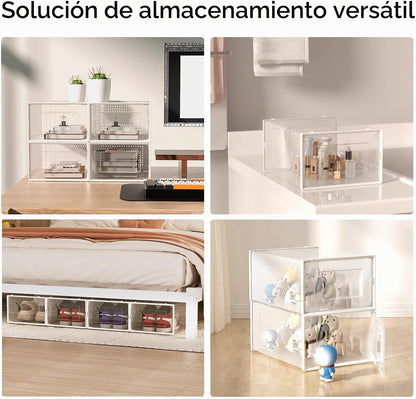 Foluck Caja de almacenamiento de zapatos extragrande, paquete de 15...