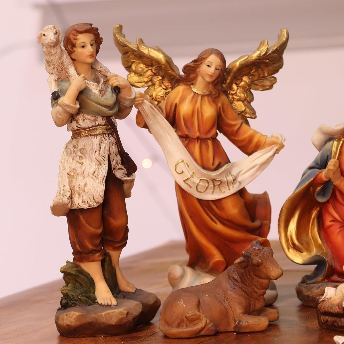 Zayton Juego de belenes de Navidad con figuras de 8 pulgadas, 11 pi...