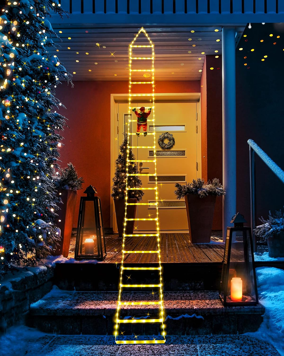 Toodour Luces LED de Navidad – Luces decorativas de Navidad de 11.5...