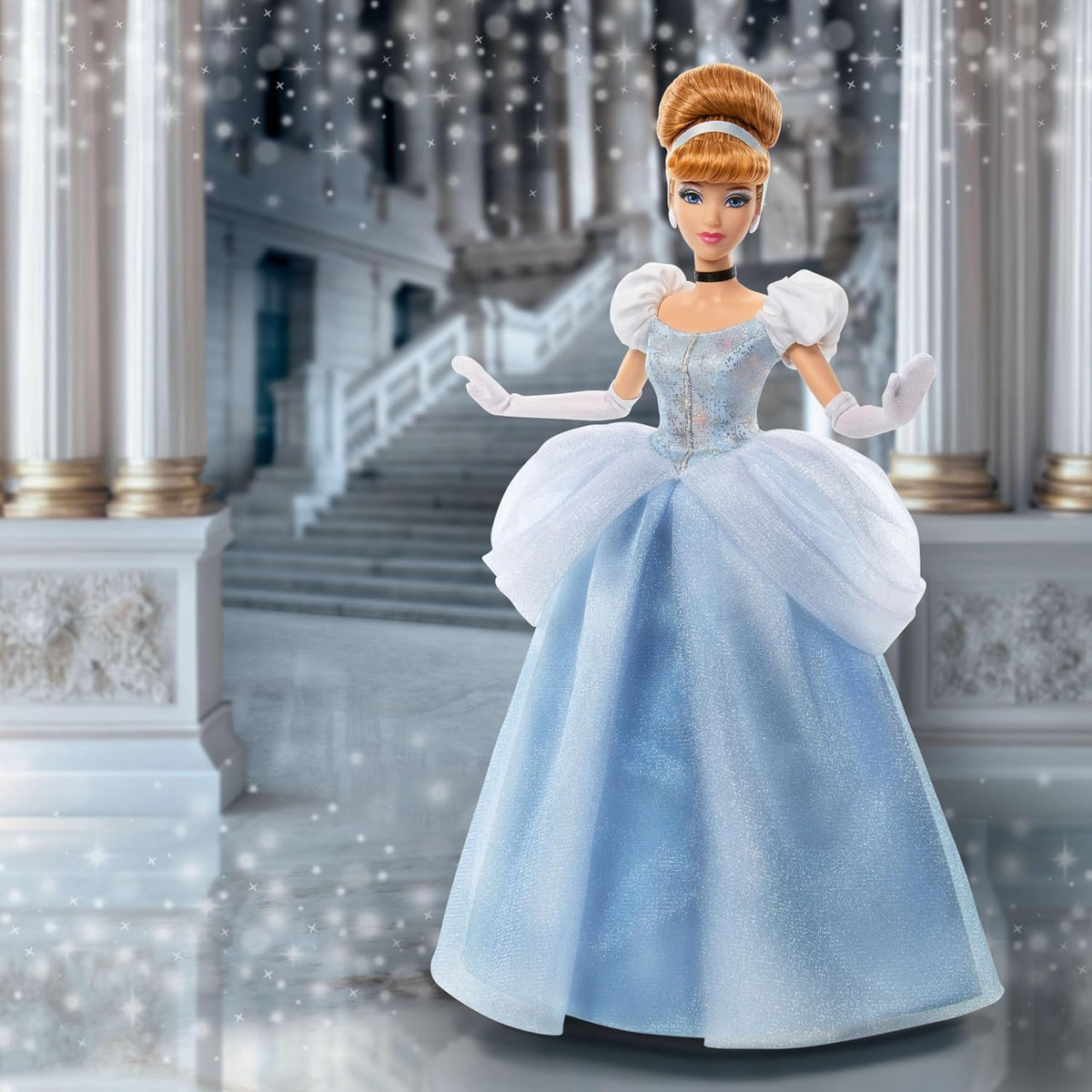 Mattel Disney Princesa Cenicienta Sparkling Collector Fashion Doll...