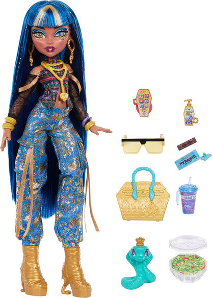 Monster High Cleo De Nile Doll with Pet Cobra | Mummy in Crop Top y...