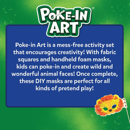 Skillmatics Poke-in Art - Máscaras de animales, kit de manualidades...