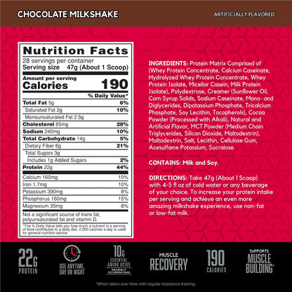 BSN SYNTHA-6 Proteína en polvo premium, batido de chocolate, 28 por...